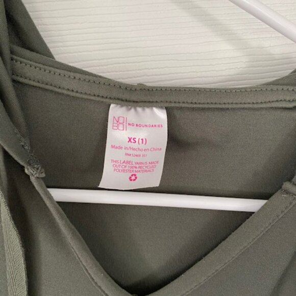 Olive Green Hooded Dress - Picture 2 of 4